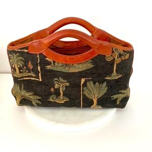 Vintage Tommy Bahama Leather Bag